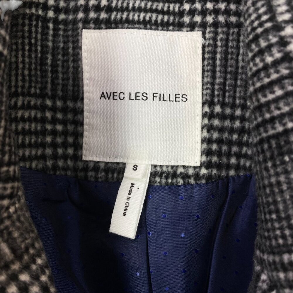 Avec Les Filles classic double-breasted coat - Picture 10 of 16